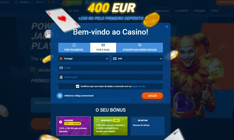 Formulário de inscrição de novo jogador na MostBet